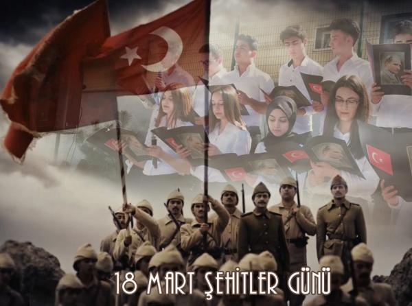 "18 Mart Çanakkale Zaferi" Yıl Dönümünde Şehitlerimizi Andık