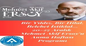 Mehmet Akif Ersoyun Ölüm Yıldönümü Anma Programı 